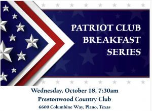 Patriot Club Breakfast October 18